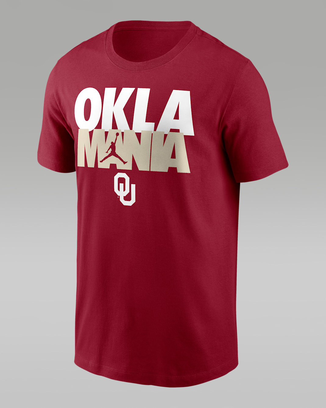 Oklahoma Campus Local Madness Men's Jordan Brand College T-Shirt - Team Crimson