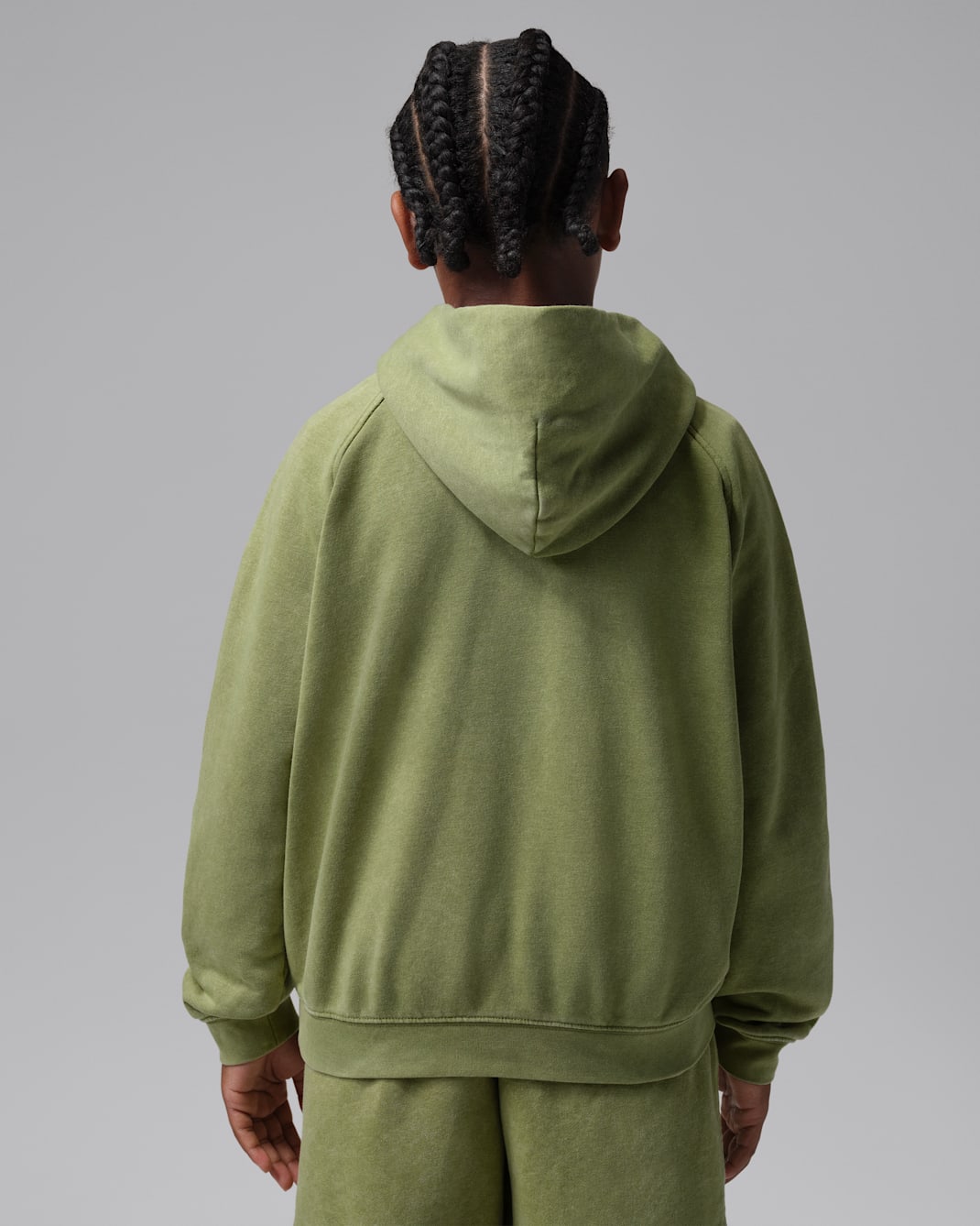 Jordan Big Kids' Acid Wash French Terry Pullover Hoodie