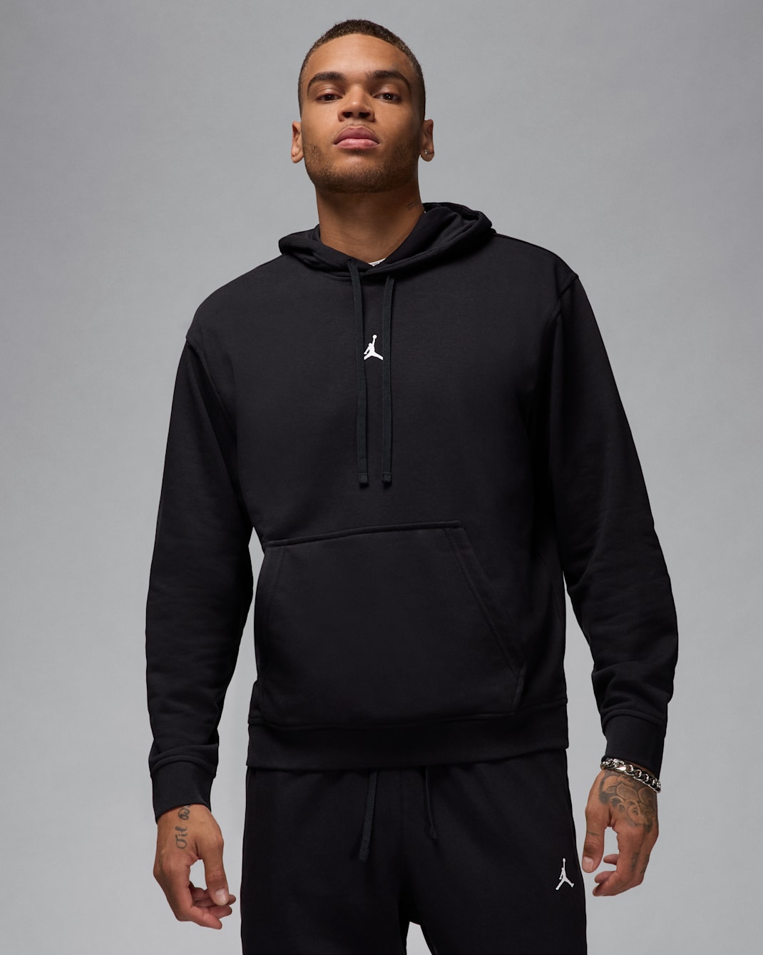 Jordan Sport Crossover Men's Dri-FIT Pullover Hoodie - Black/White