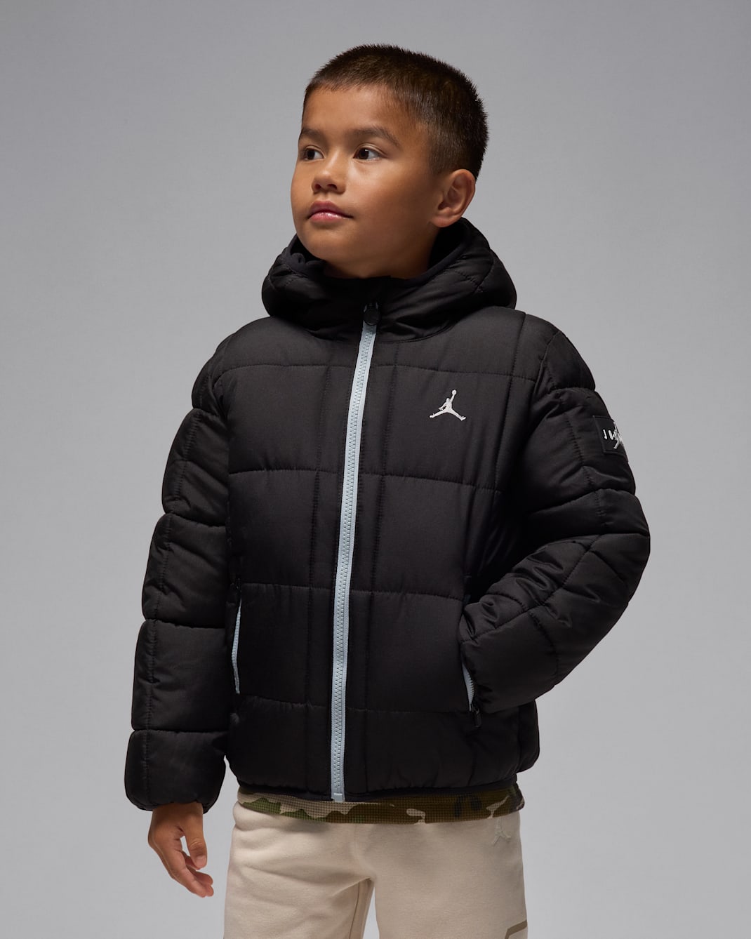 Jordan Little Kids' Essential Midweight Puffer - Black