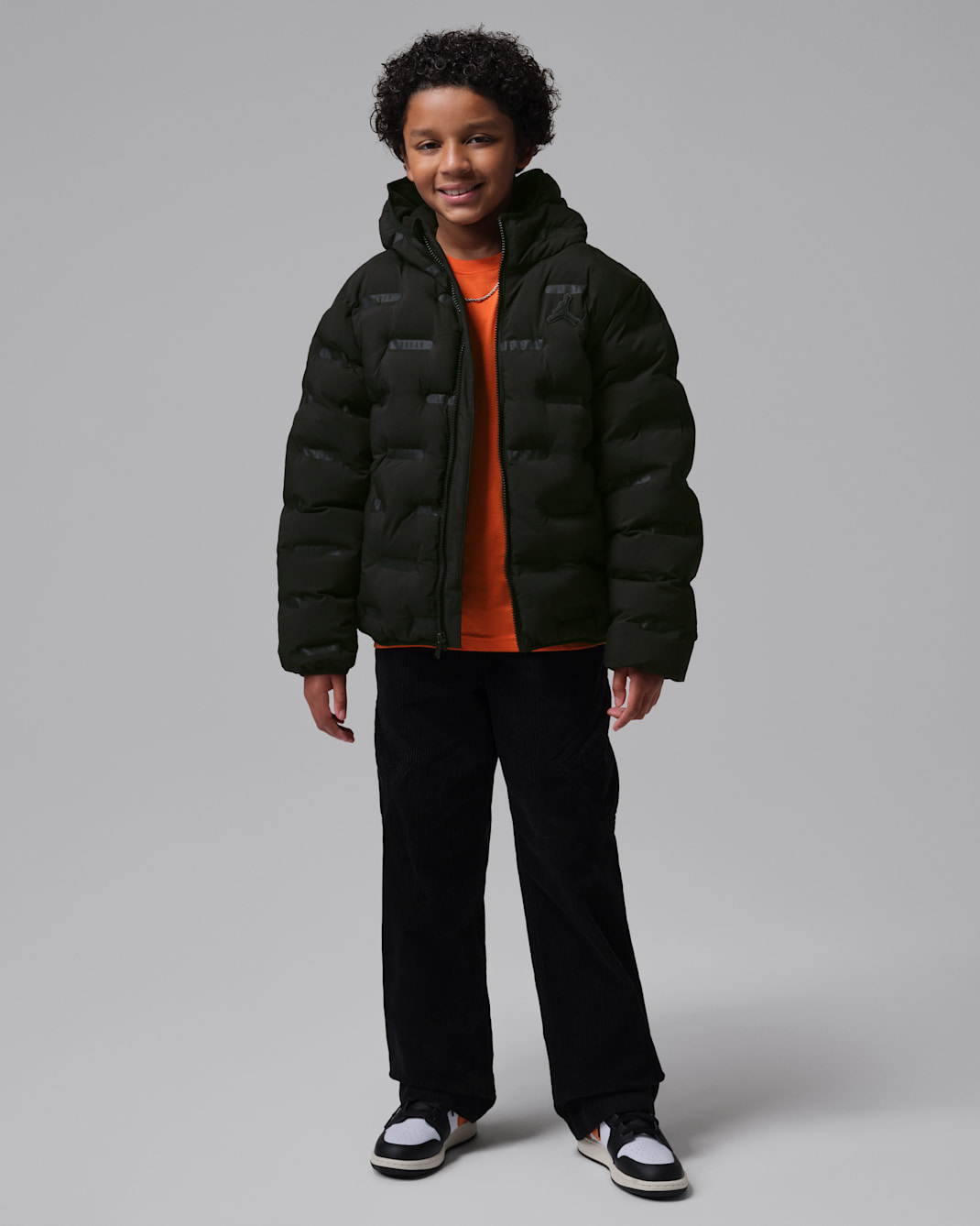 Jordan Big Kids' Heat Debossed Midweight Puffer Jacket