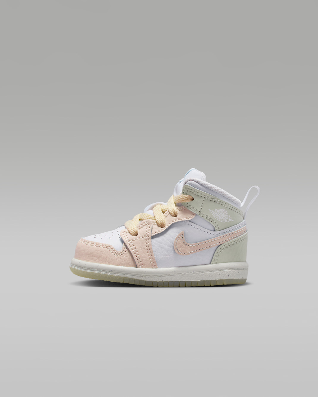 Jordan 1 Mid SE Baby/Toddler Shoes - Sail/Sea Glass/Glacier Blue/Guava Ice