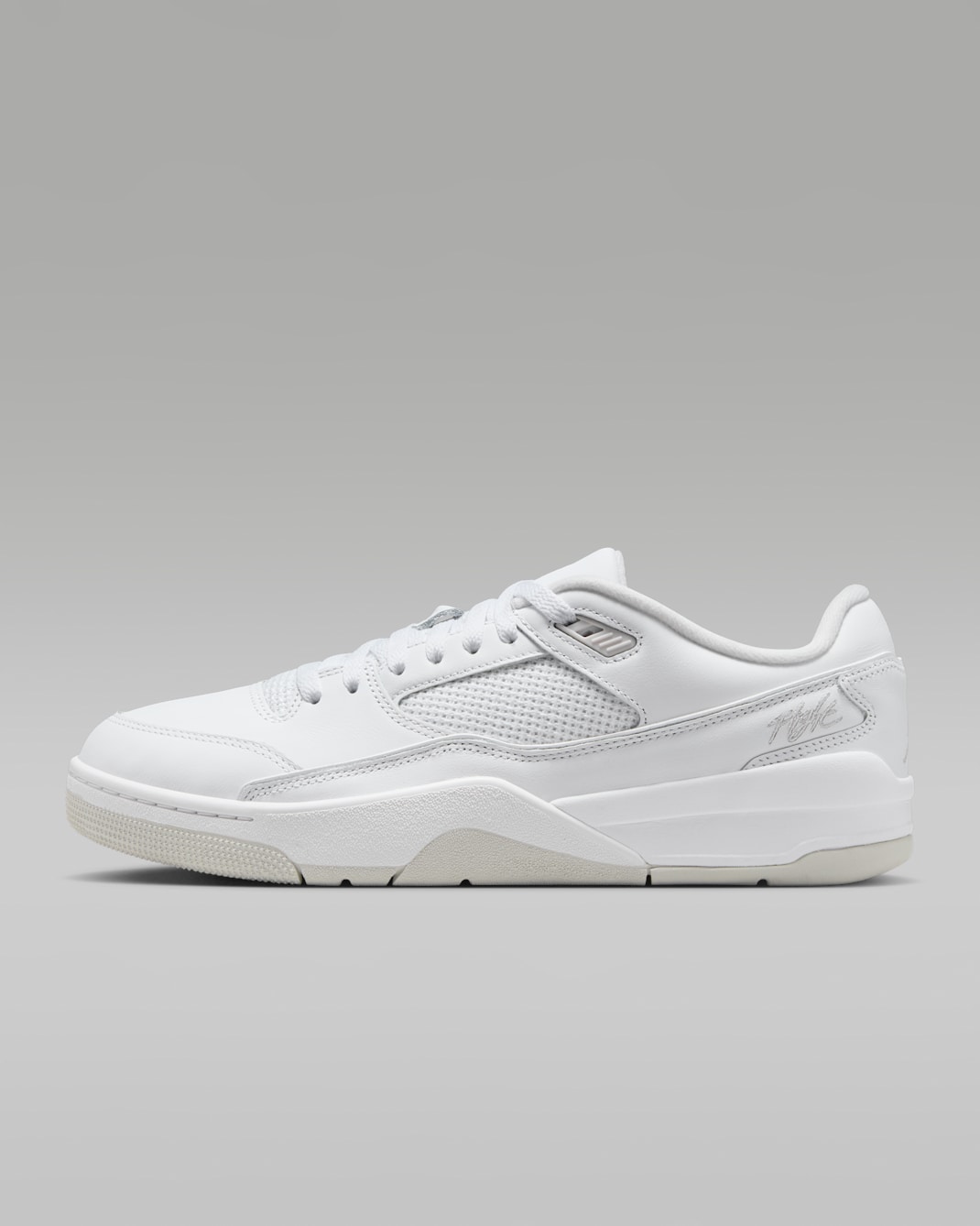 조던 플라이트 코트 남성 신발 - 화이트/배스트 그레이