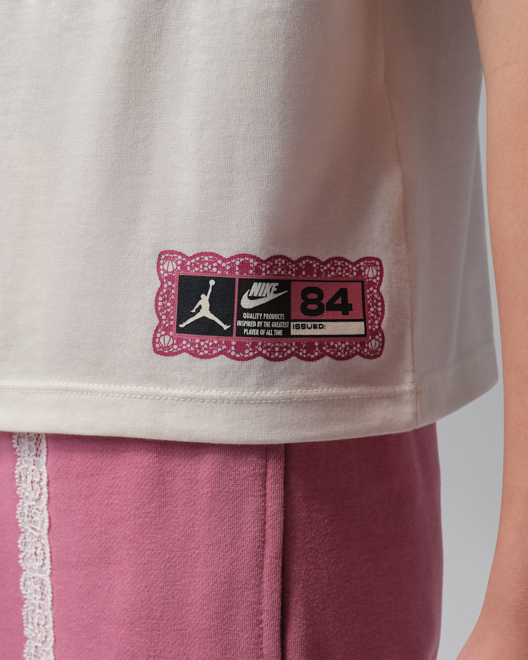 Jordan Big Kids' Floral Lace T-Shirt