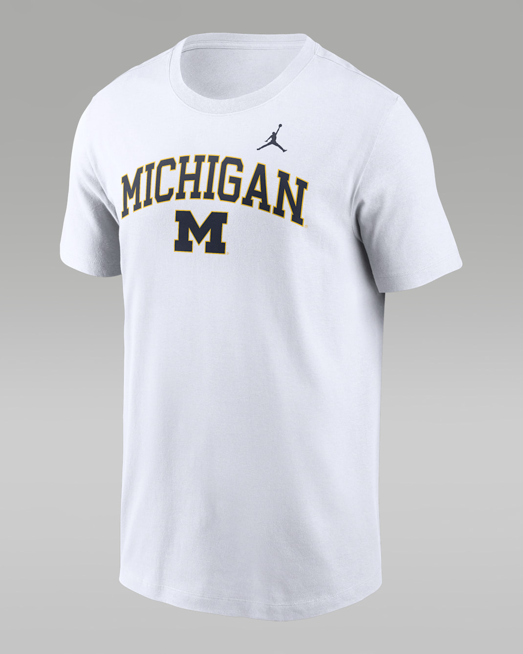 Men's College T-Shirt Michigan Wolverines Jordan Blitz - White