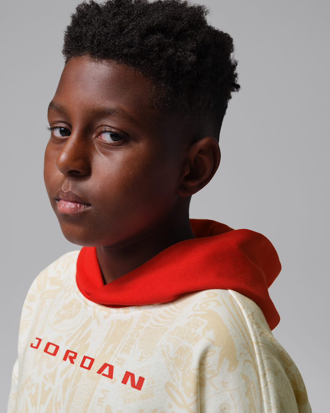 Jordan Big Kids' Brooklyn Printed Pullover Hoodie