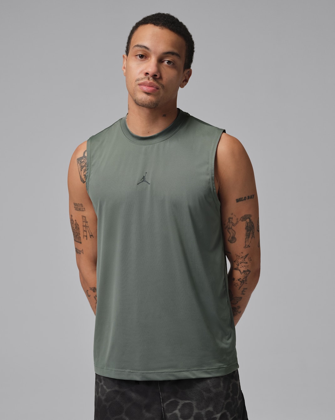 Jordan Sport Essentials Men's Dri-FIT Sleeveless Top - Vintage Lichen