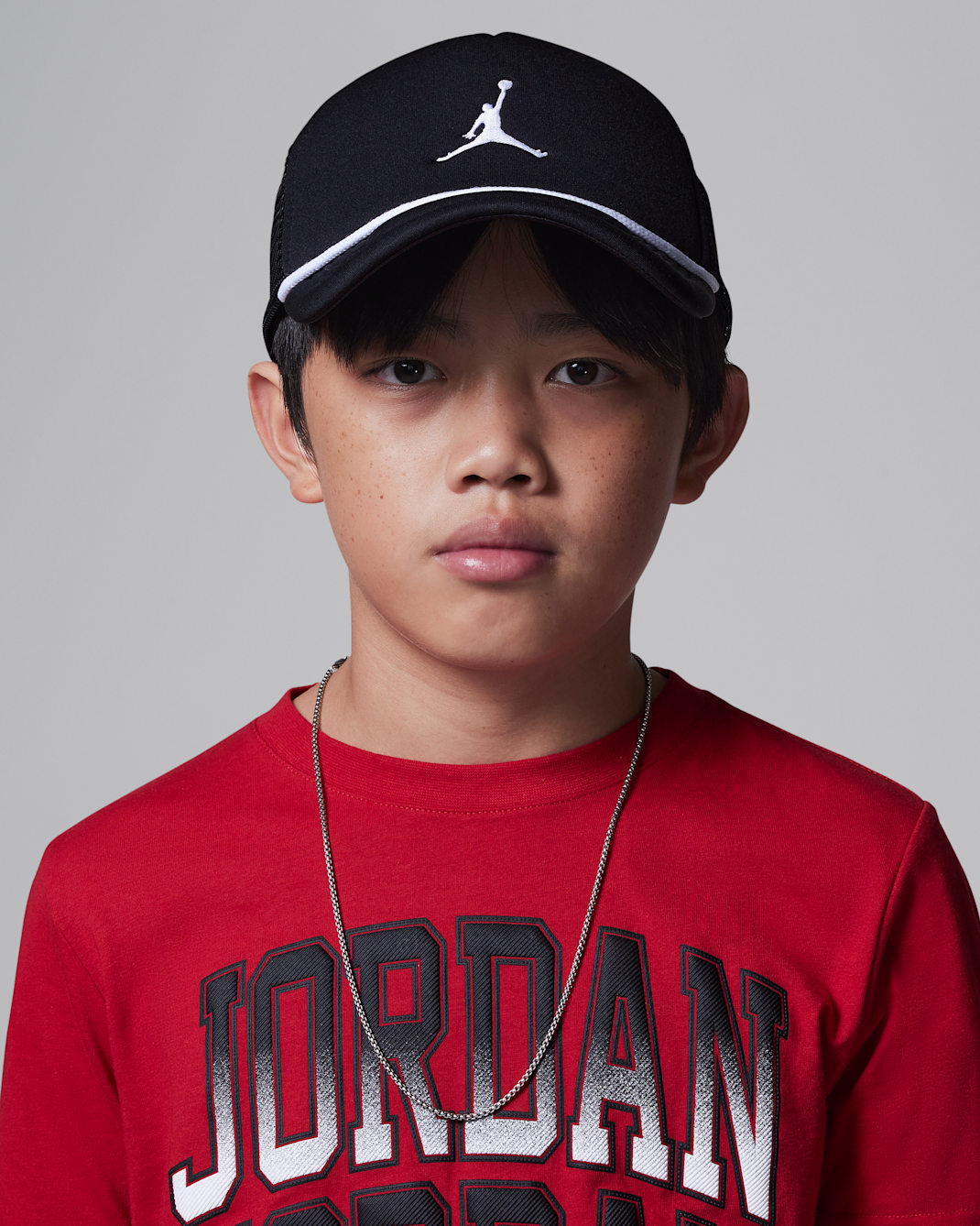 Gorra de rejilla Jumpman con espuma para niños talla grande Jordan - Negro