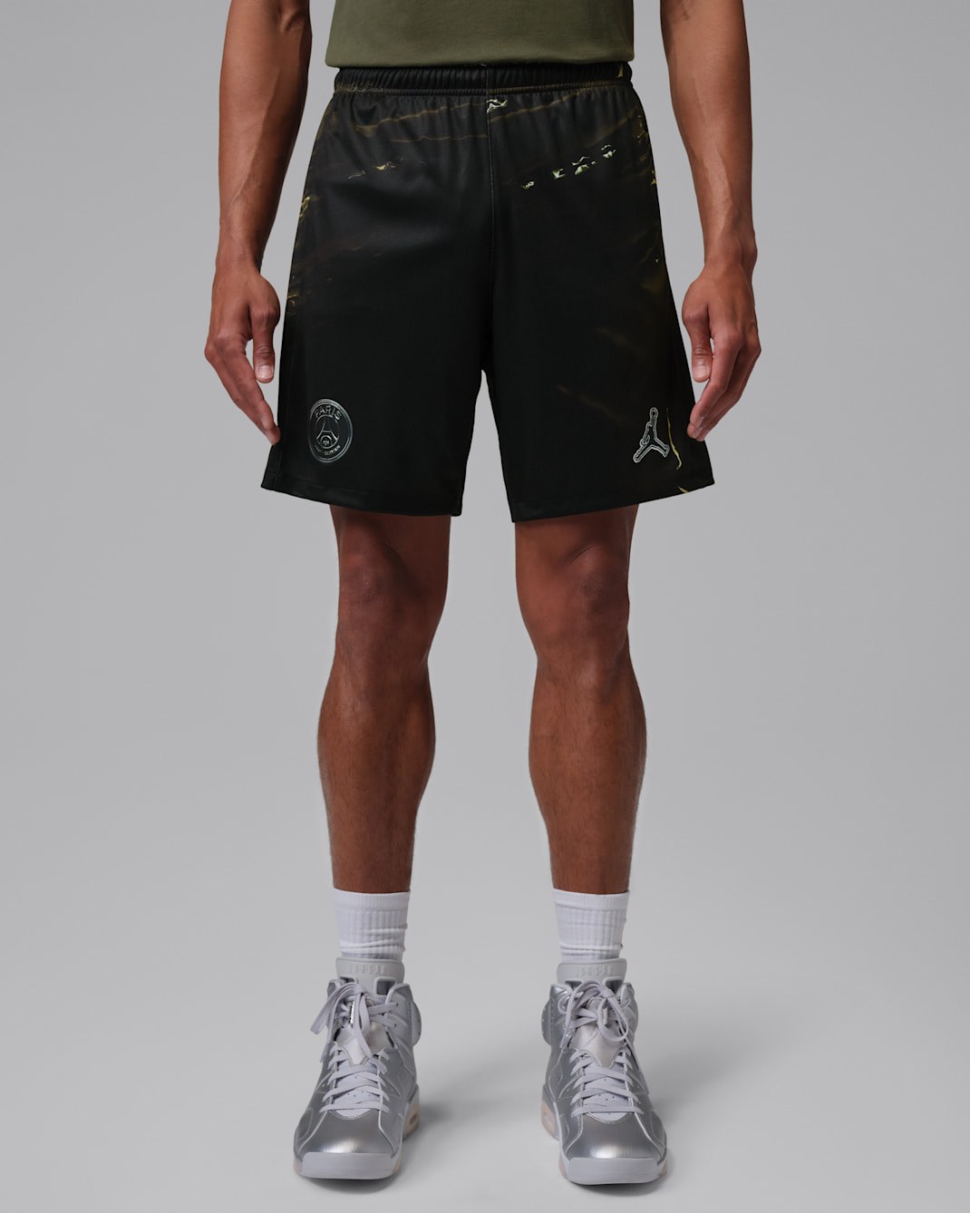 Paris Saint-Germain 2026 Stadium Night Edition Jordan Dri-FIT Replika-Fußballshorts (Herren) - Schwarz/Schwarz