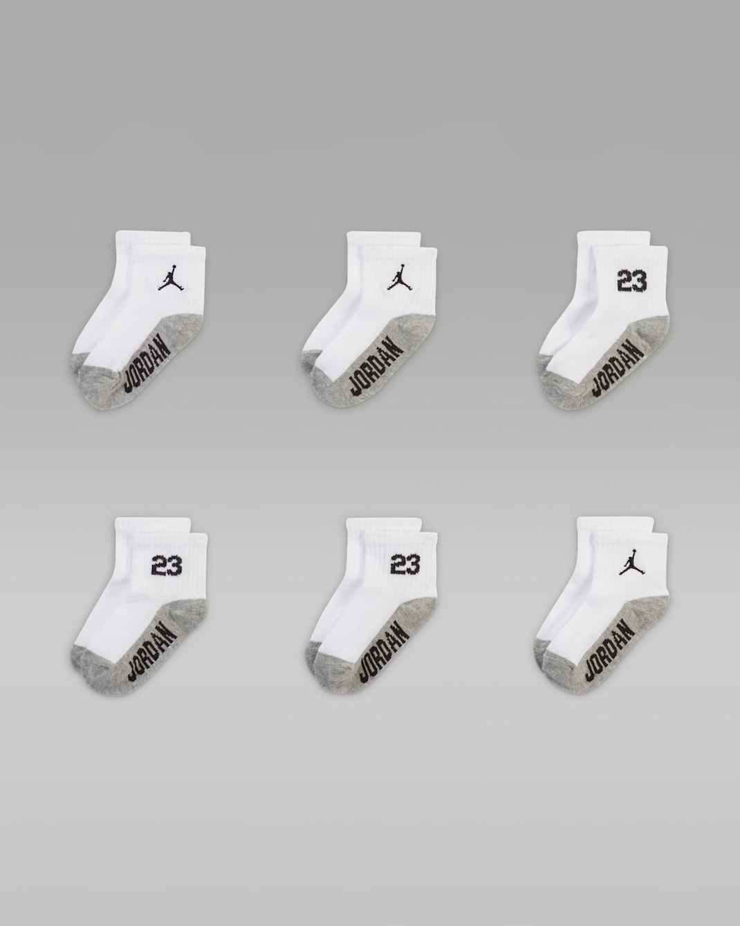 Jordan Baby Infant Socks (6 Pairs) - White