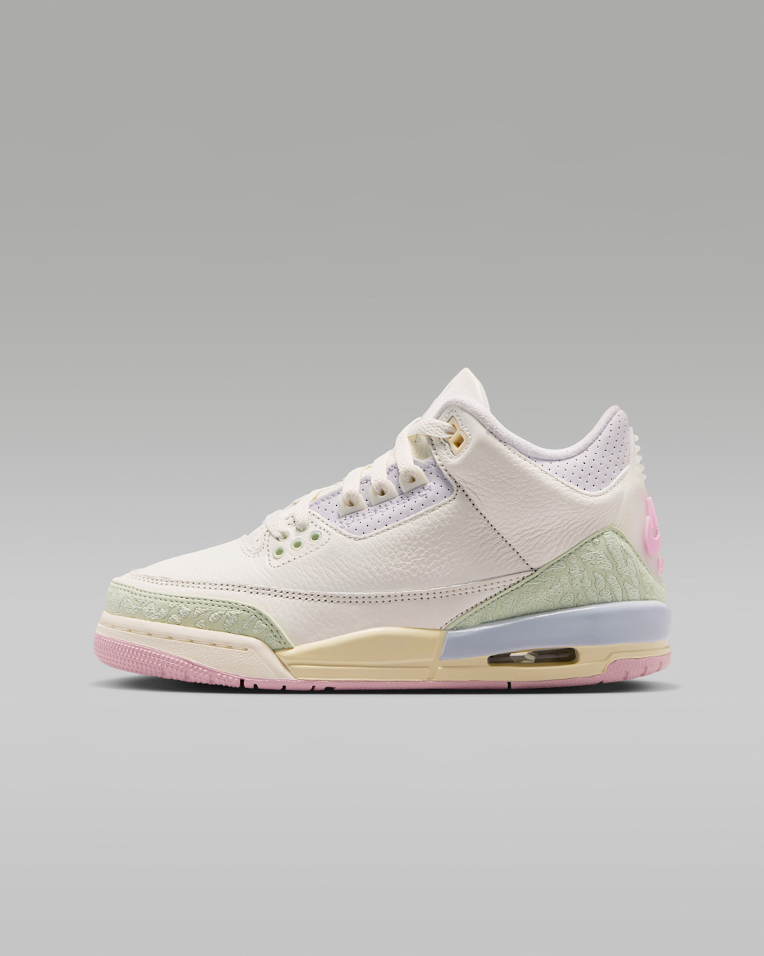 Air Jordan 3 Retro Big Kids' Shoes - Sail/Jade Aura/Iris Whisper/Aura