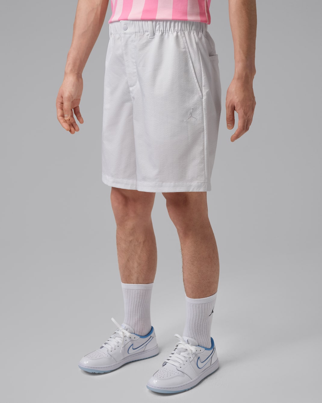 조던 스포츠 남성 드라이 핏 골프 쇼츠 - 화이트/화이트