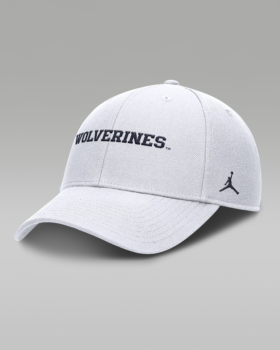 Michigan On-Field Rise Gameday Men's Jordan Brand Dri-FIT College Trucker Adjustable Hat - White
