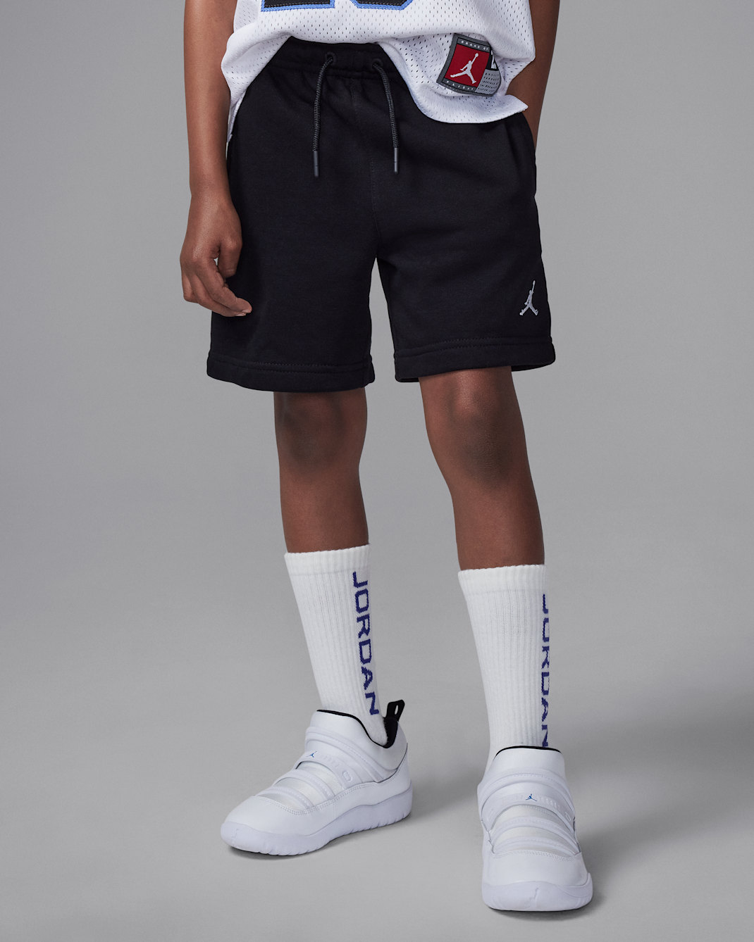 Jordan MJ Brooklyn French Terry Essentials Little Kids' Shorts - Black