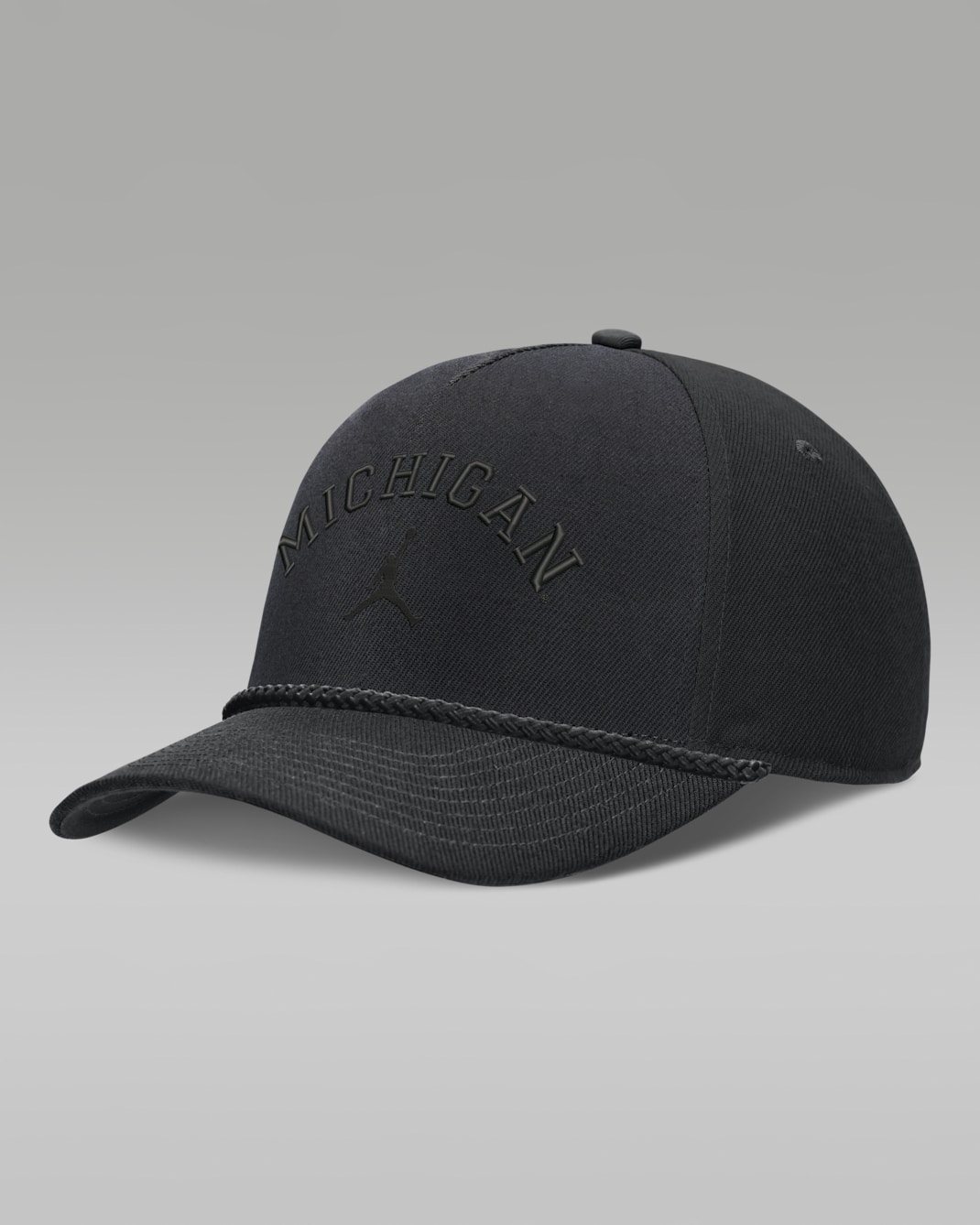 Michigan Campus Prep Tonal Rope Rise Men's Jordan Brand College Adjustable Hat - Black