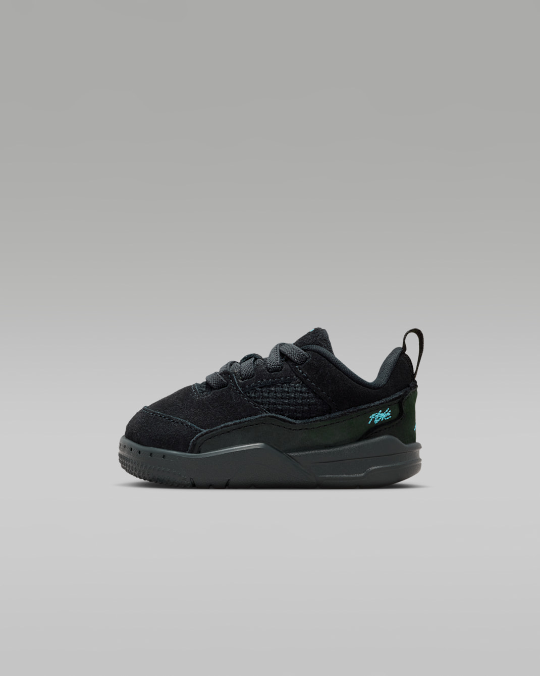 Tenis para bebé e infantil Jordan Flight Court - Negro/Antracita/Azul gamma