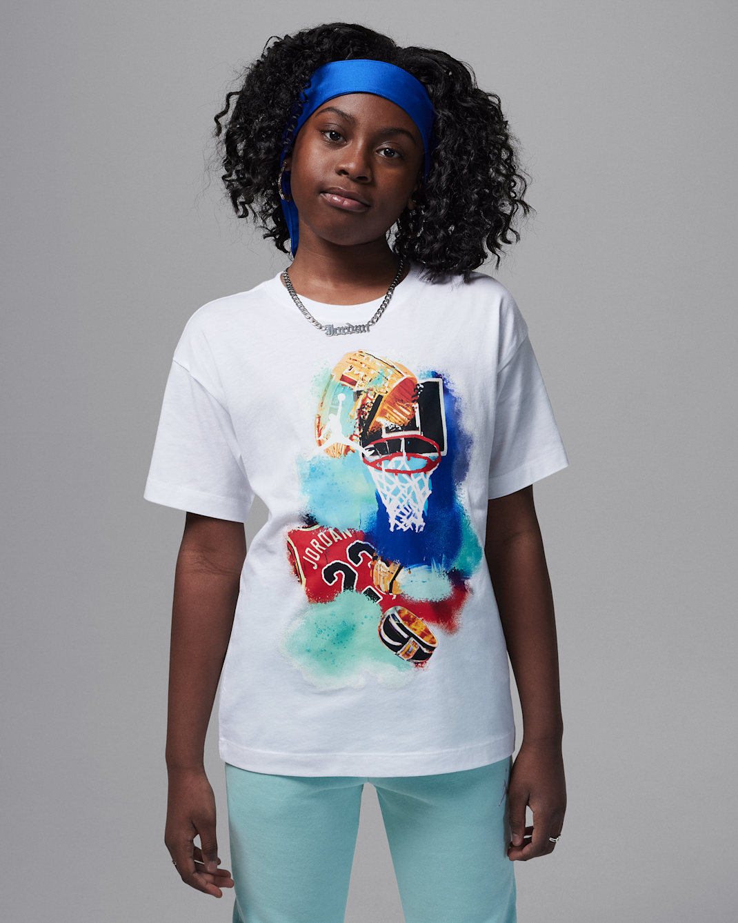 Jordan Poolside Jumpman T-Shirt (ältere Kinder) - Weiß