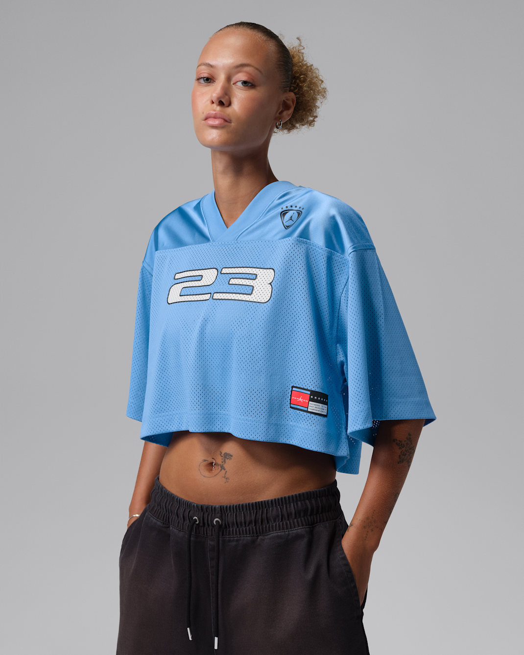 Jordan Brooklyn Women's Jersey Top - University Blue