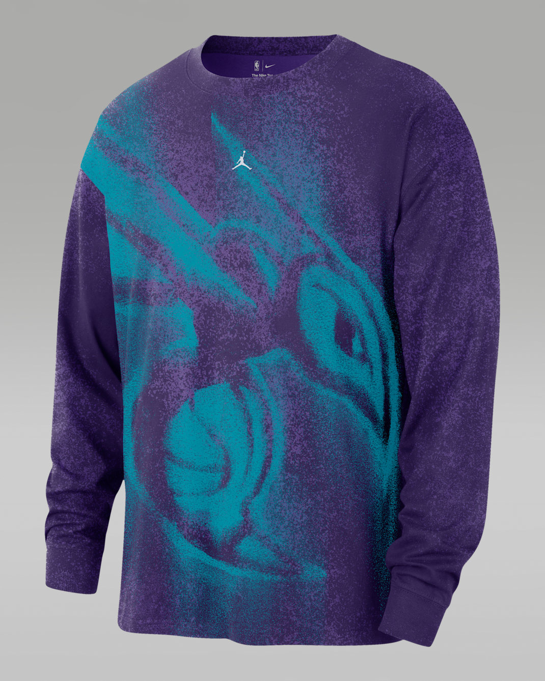 Charlotte Hornets Essential Anthem Men's Long-Sleeve Basketball T-Shirt