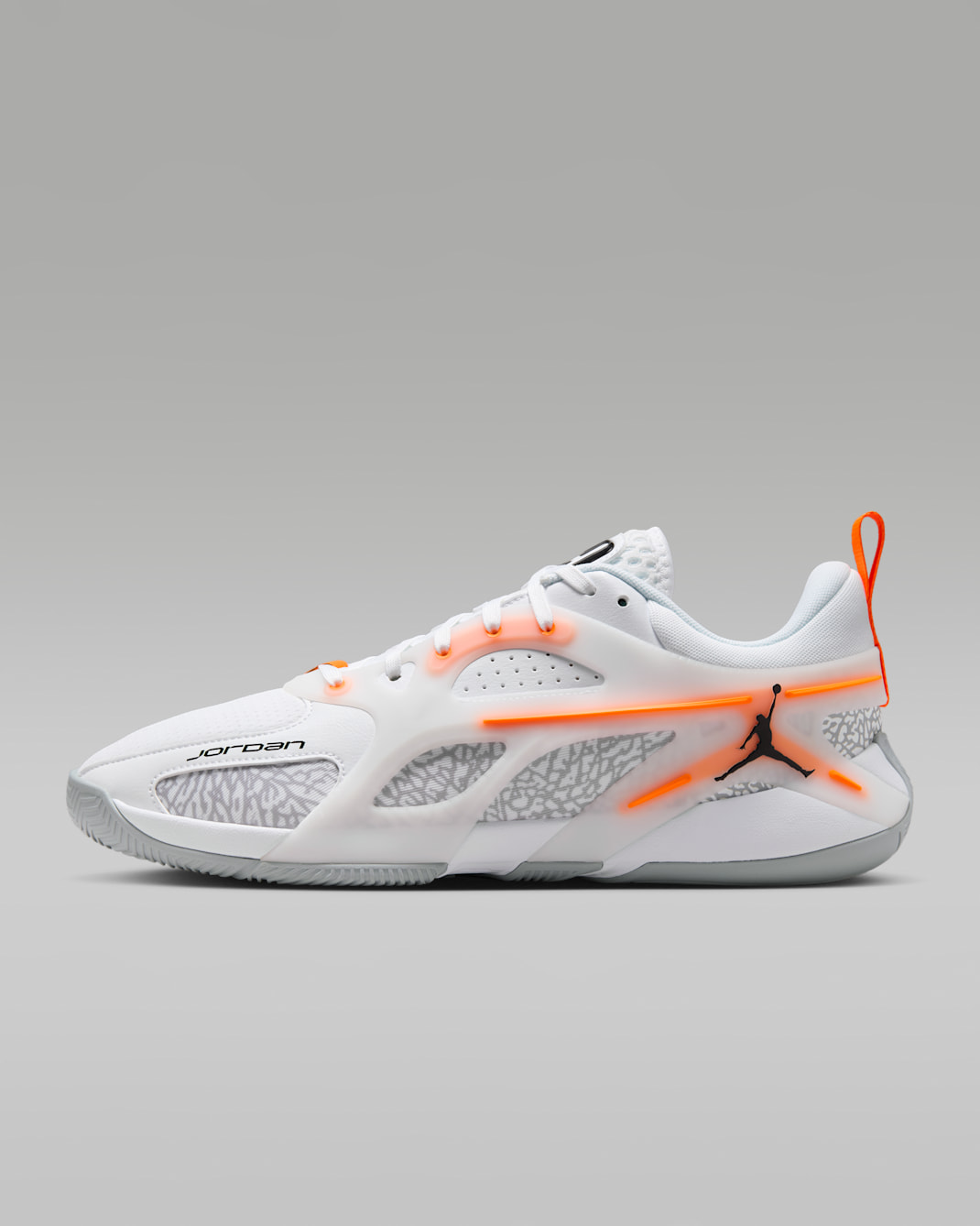 Jordan Heir Series Basketballschuh - Weiß/Total Orange/Wolf Grey/Schwarz