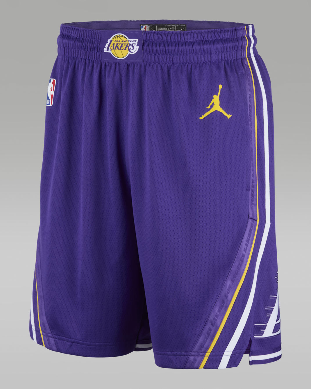 Los Angeles Lakers Statement Edition Swingman Jordan Dri-FIT NBA-Shorts für Herren - Field Purple/Amarillo