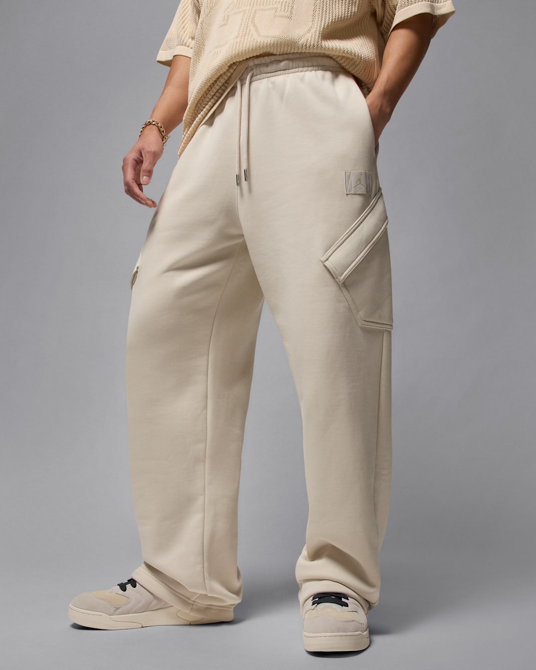 Jordan Flight Fleece Chicago Men's Trousers - Light Orewood Brown/Rattan