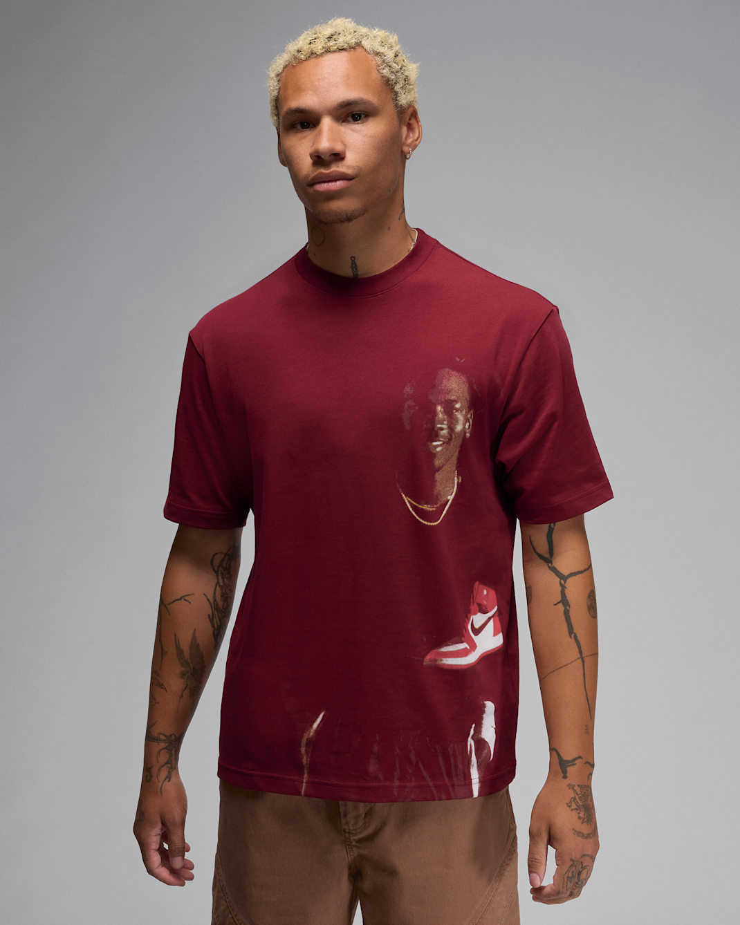 Jordan Men's Crew-Neck T-Shirt - Team Red