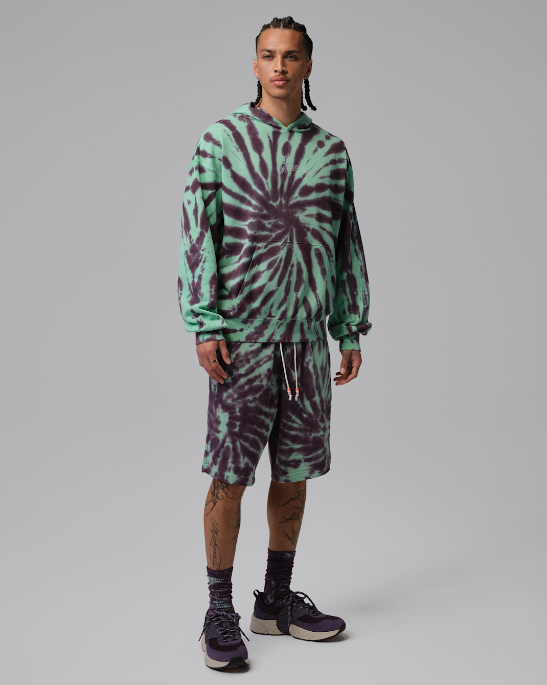 Jordan Brooklyn Fleece Men's Tie-Dye Pullover Festival Hoodie
