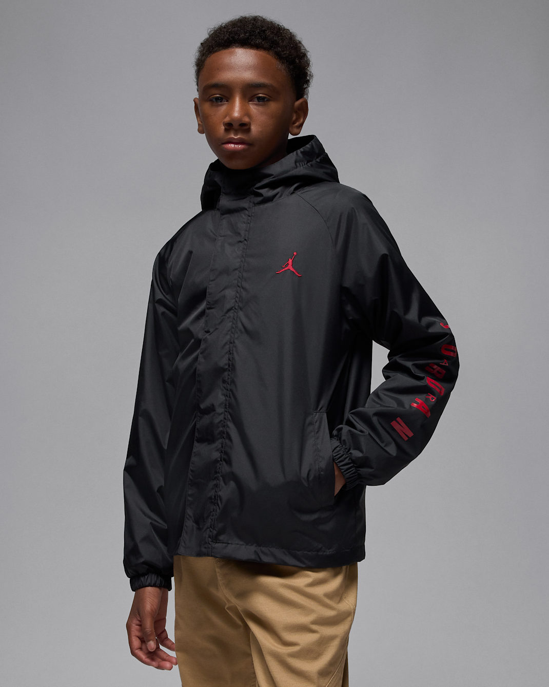 Chamarra 3 en 1 System para niños talla grande Jordan - Negro
