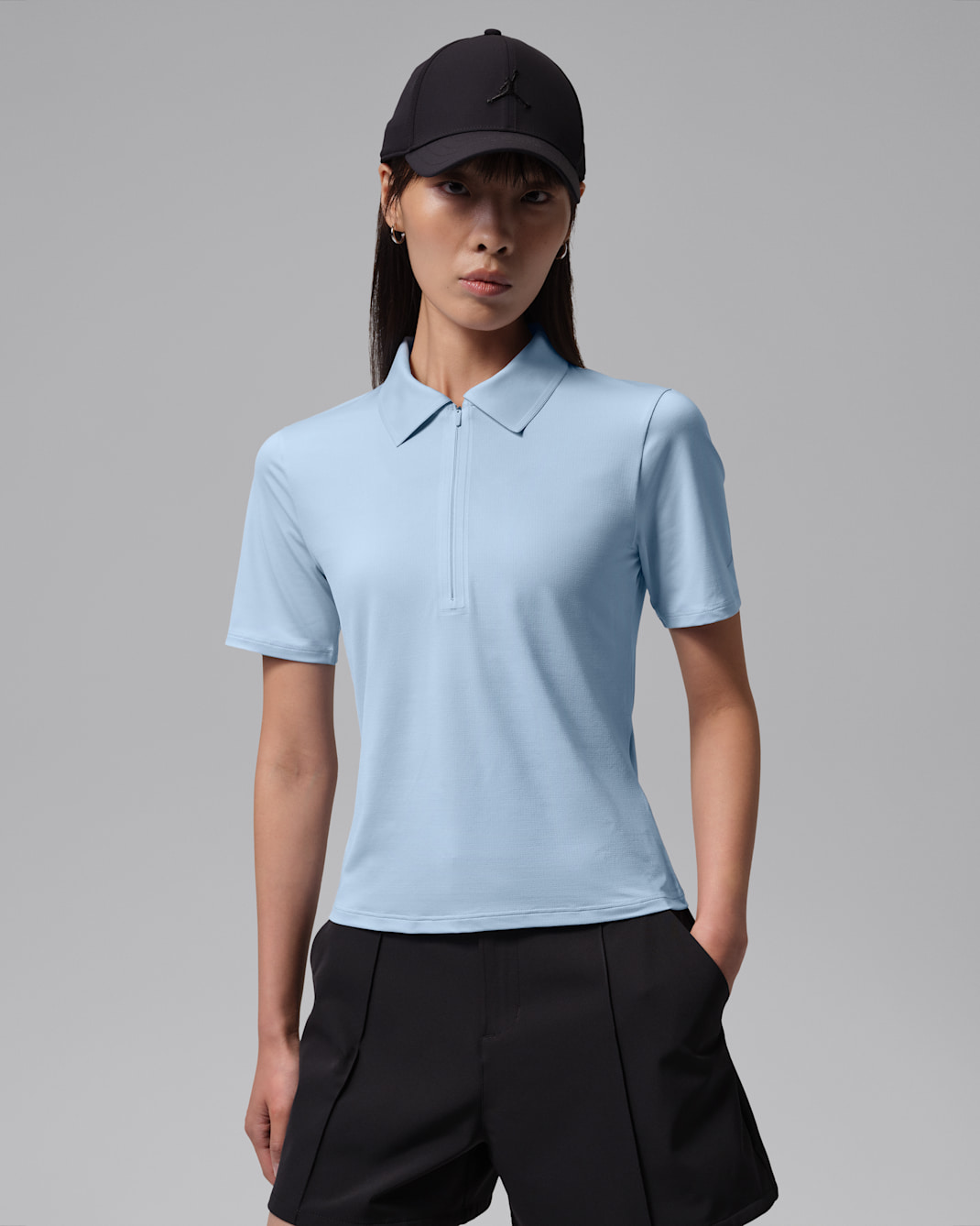 Jordan Sport Women's Dri-FIT Golf Polo - Hydrogen Blue/Obsidian/Hydrogen Blue