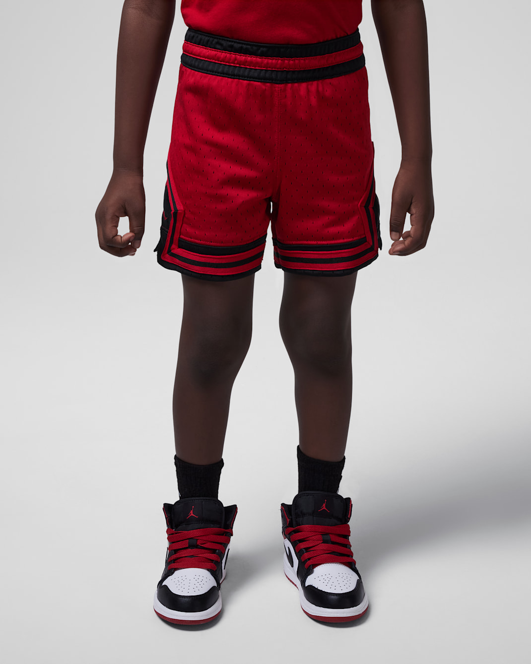 Jordan Dri-FIT Sport Toddler Diamond Shorts - Gym Red