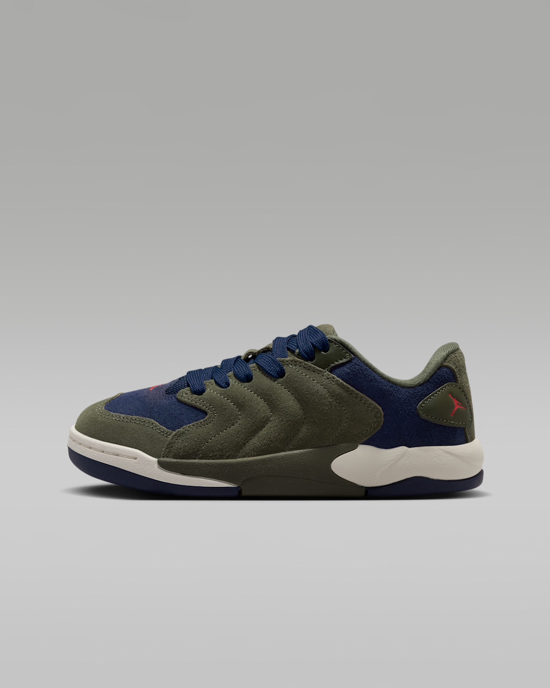 조던 세션 주니어 신발 - 카고 카키/칠레 레드/페일 아이보리/옵시디언