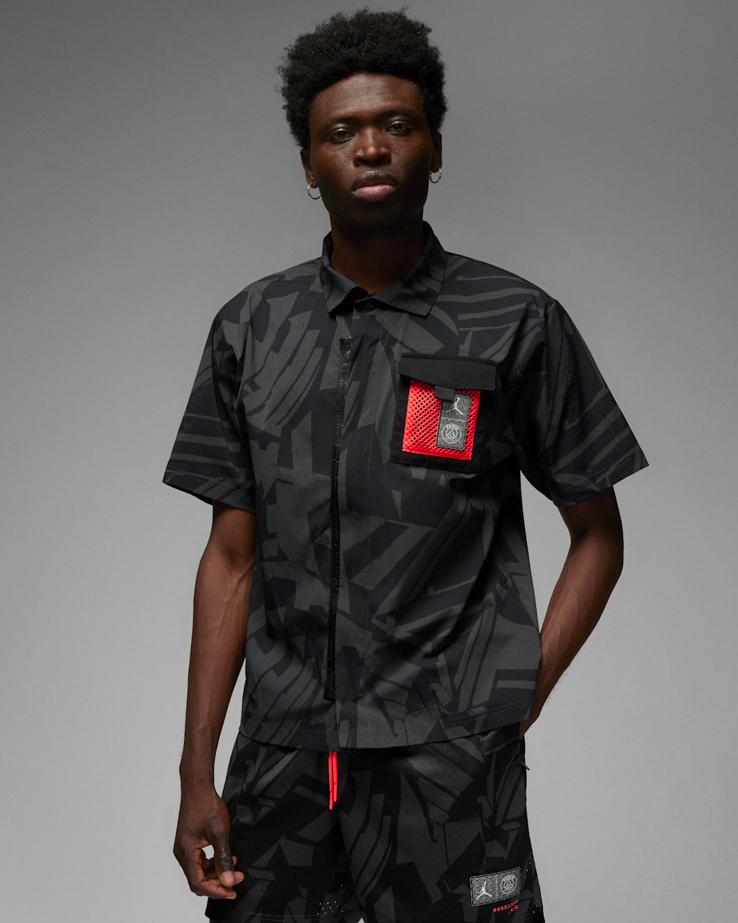 Paris Saint-Germain Men's Top - Black/Dark Smoke Grey