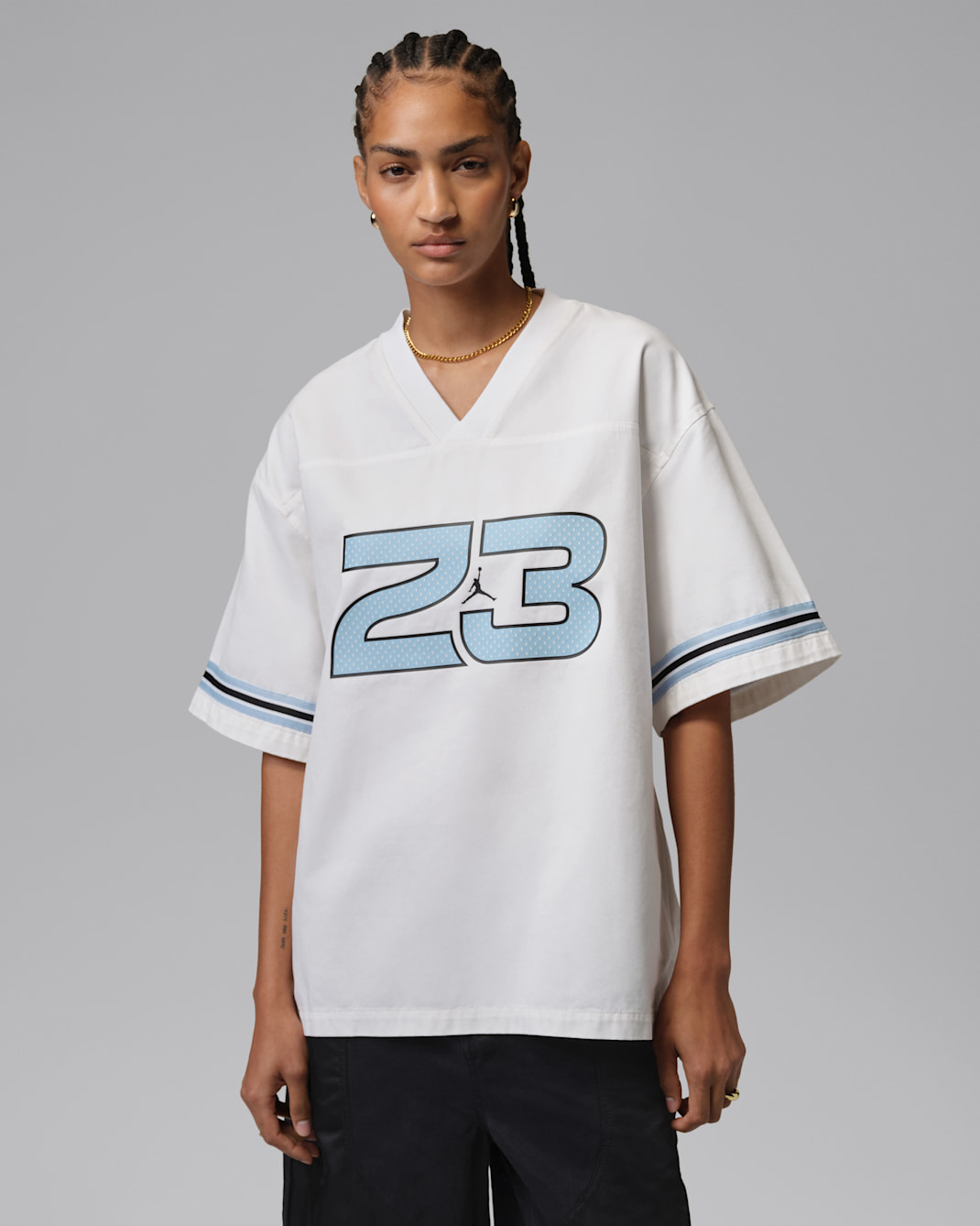 Jordan Flight Women's Woven Jersey Top - White