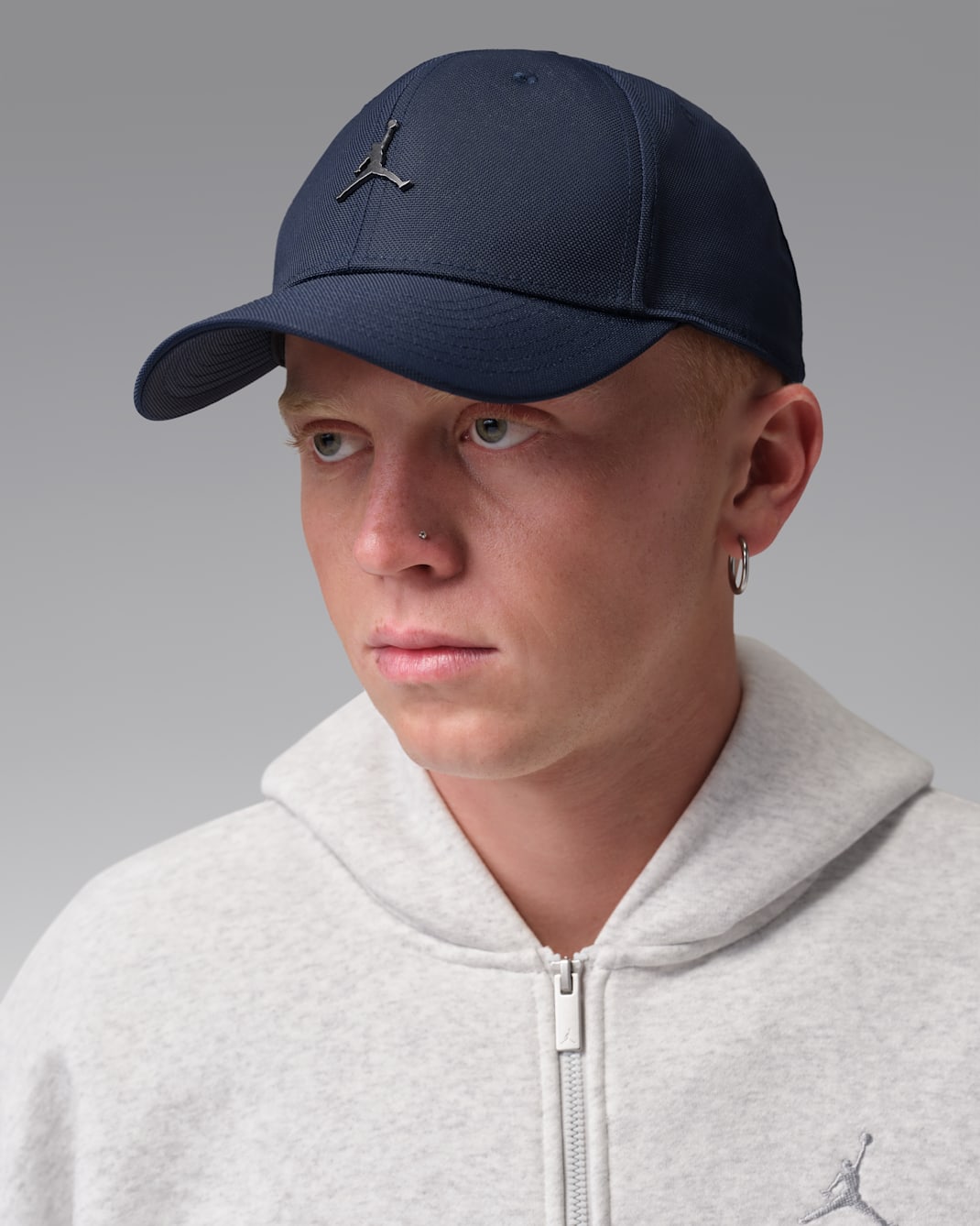 Jordan Rise Structured Metal Jumpman Hat - College Navy