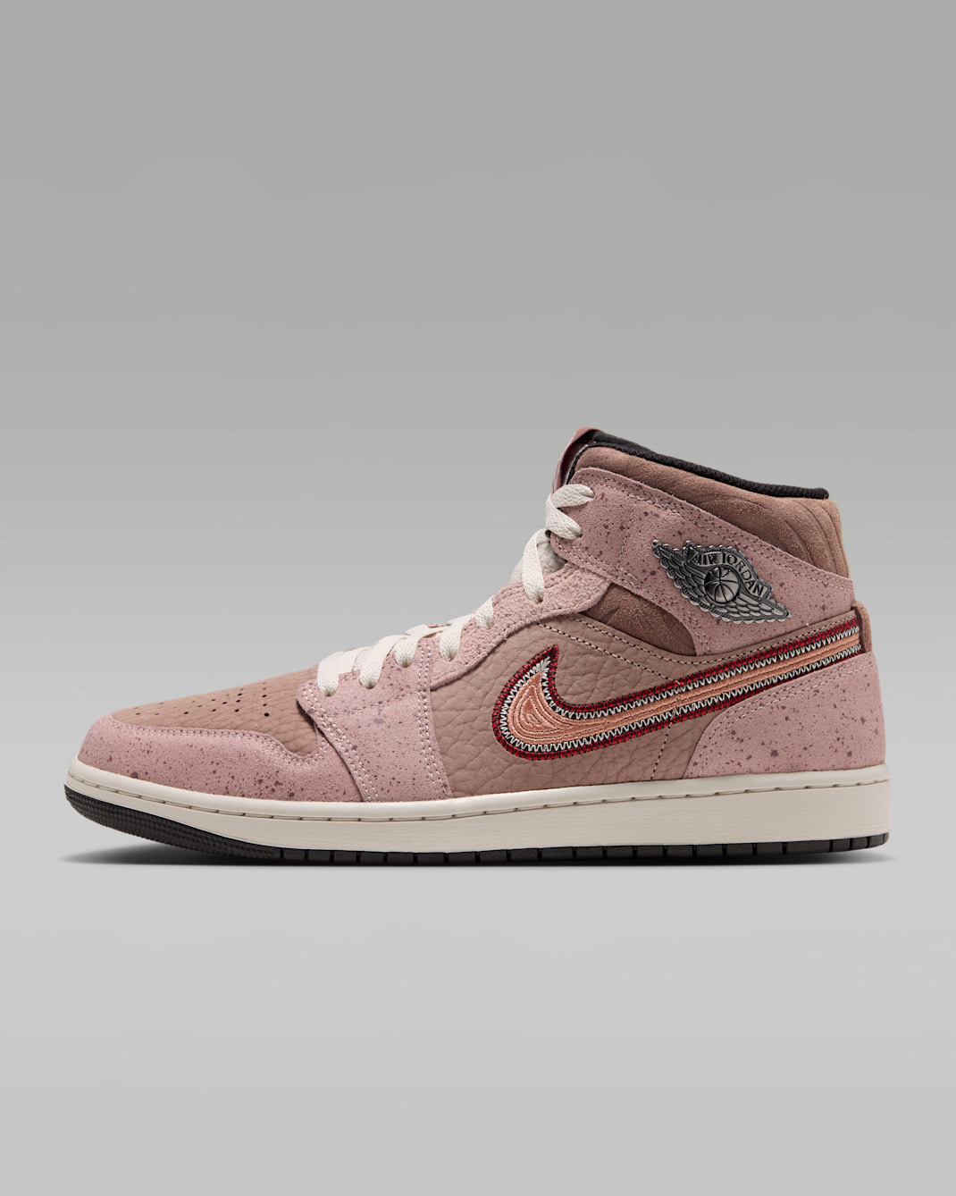 Air Jordan 1 Mid SE Día de Muertos Zapatillas - Hombre - Desert Dust/Particle Beige/Light Orewood Brown/Terra Blush