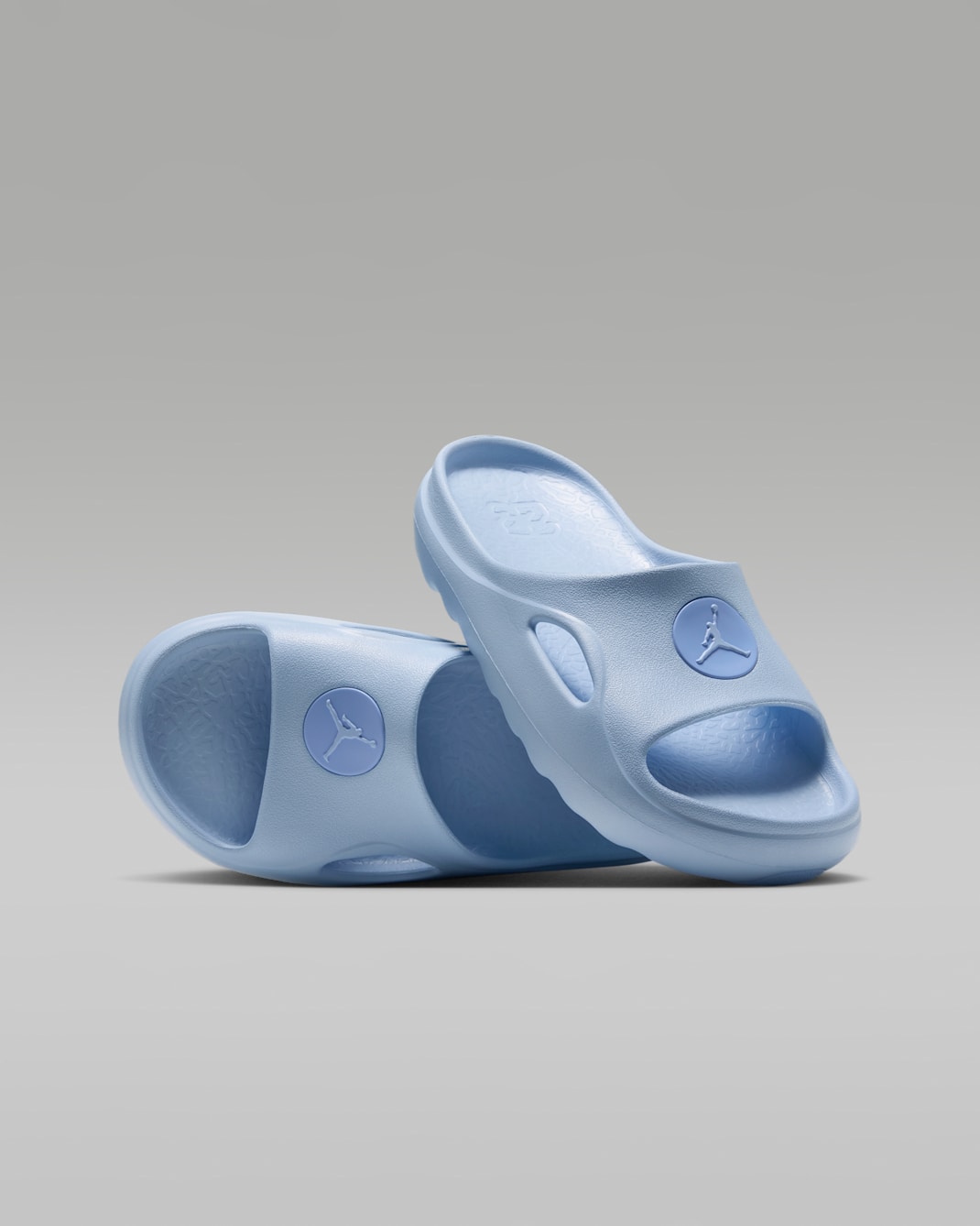 Jordan Hydrip Big Kids' Slides - Hydrogen Blue/Aluminum/Hydrogen Blue