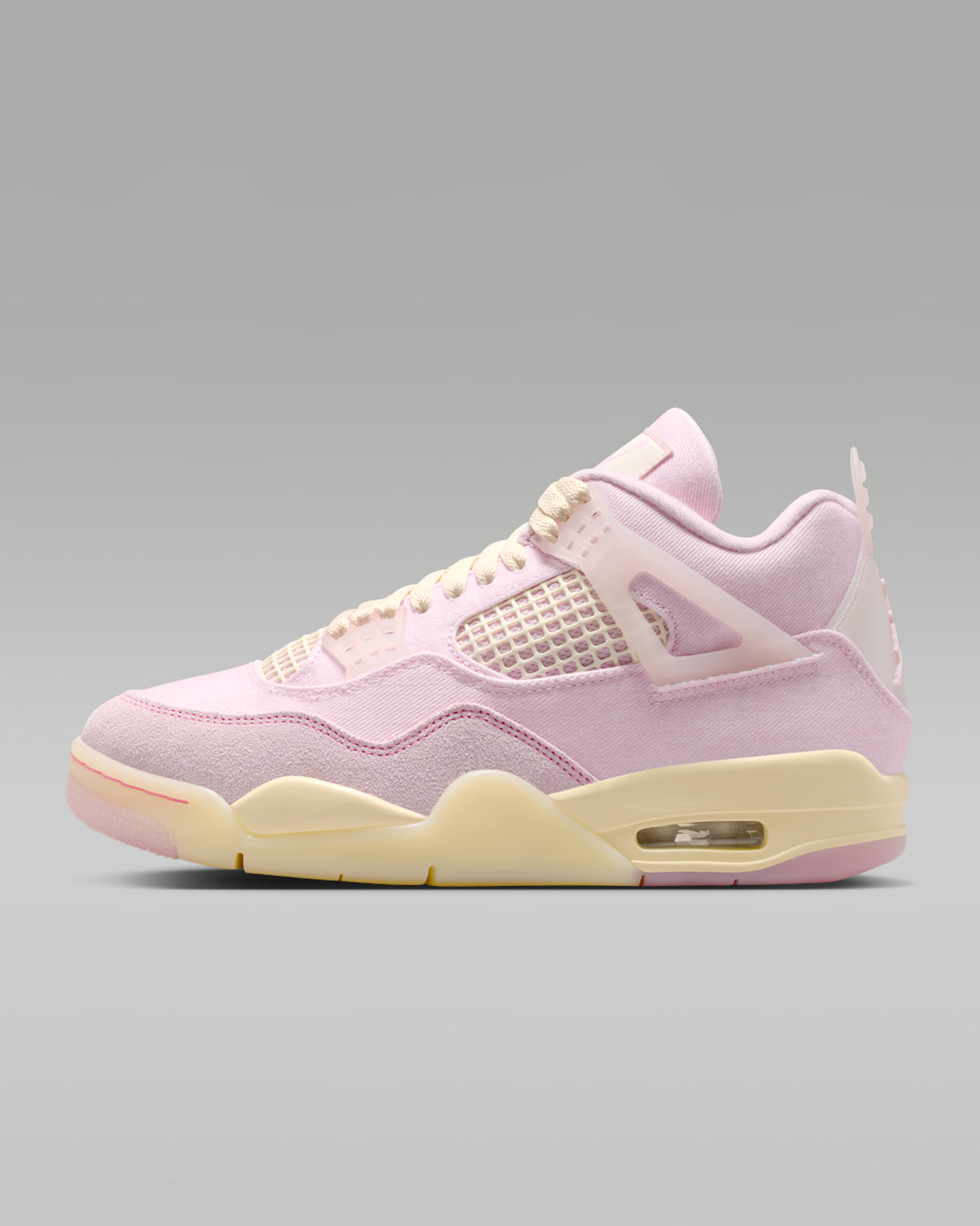 Air Jordan 4 Retro "Worn Blue" Women's Shoe - Pearl Pink/Coconut Milk/Muslin/Iced Carmine