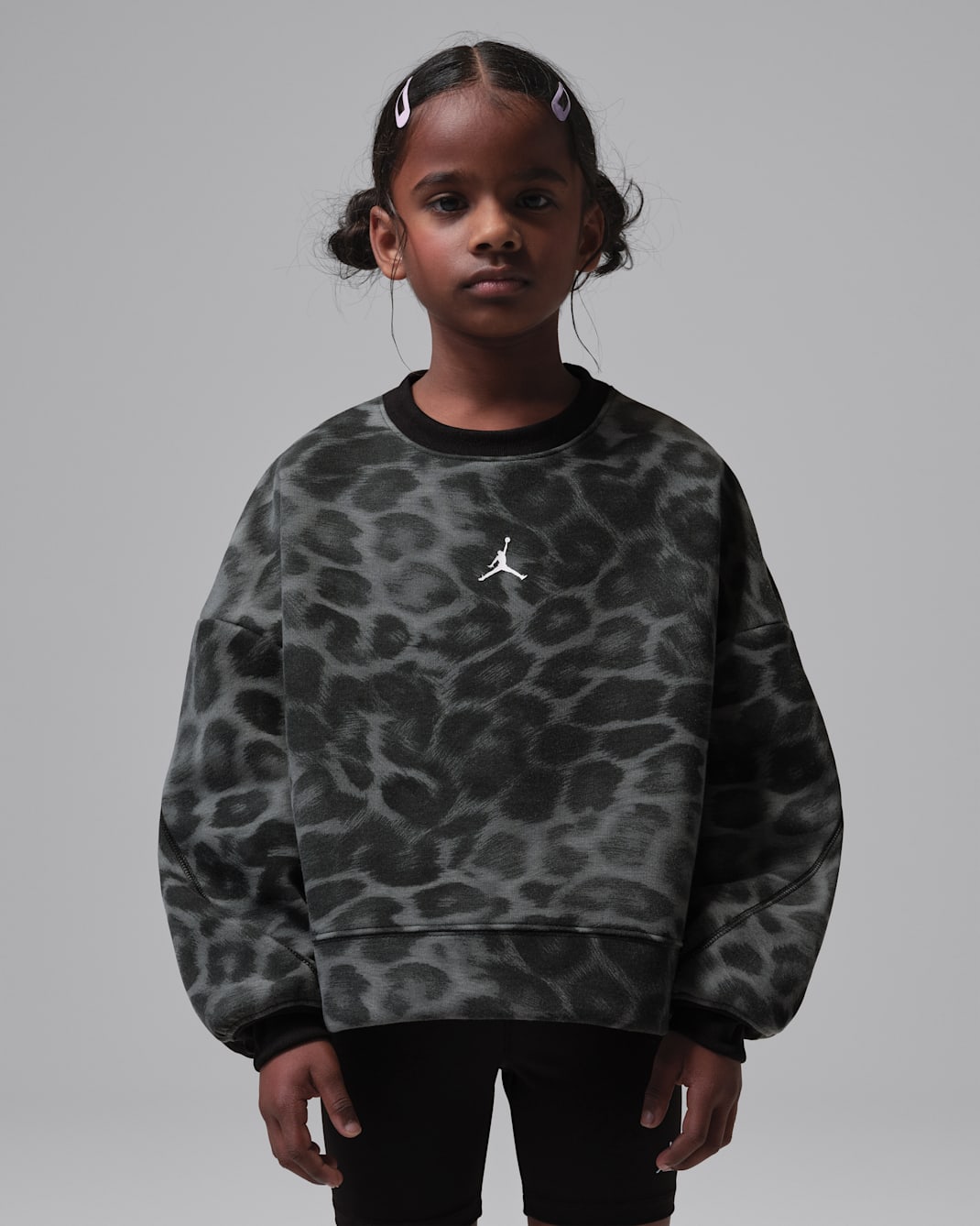 Jordan Perform Sport Little Kids' Dri-FIT Printed Crew - Black