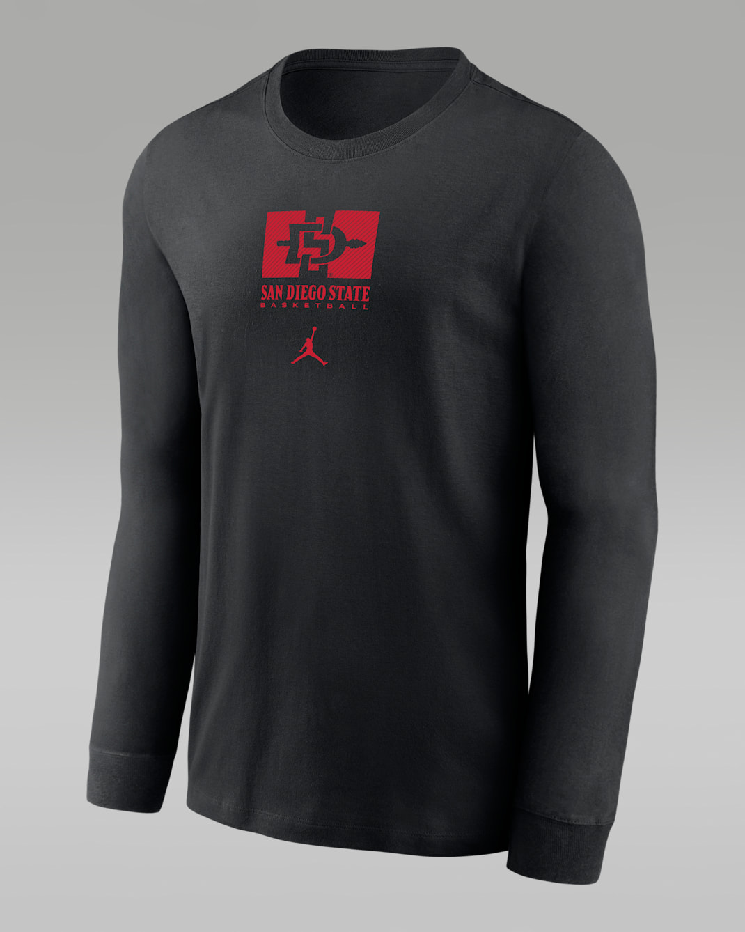 San Diego State Basketball Legend Men's Jordan Brand Dri-FIT College Long-Sleeve T-Shirt - Black
