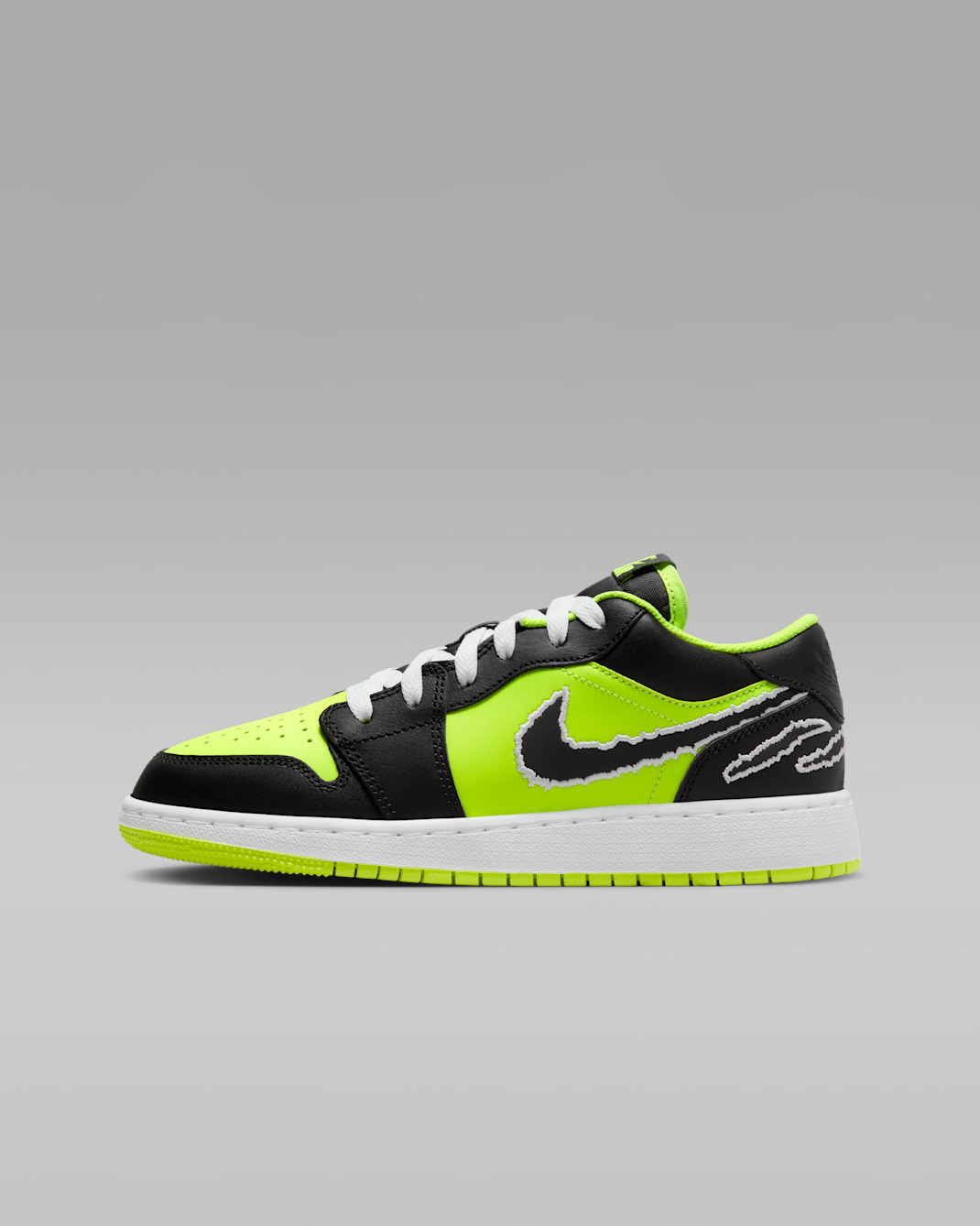 Air Jordan 1 Low SE Older Kids' Shoes - Volt/White/Black