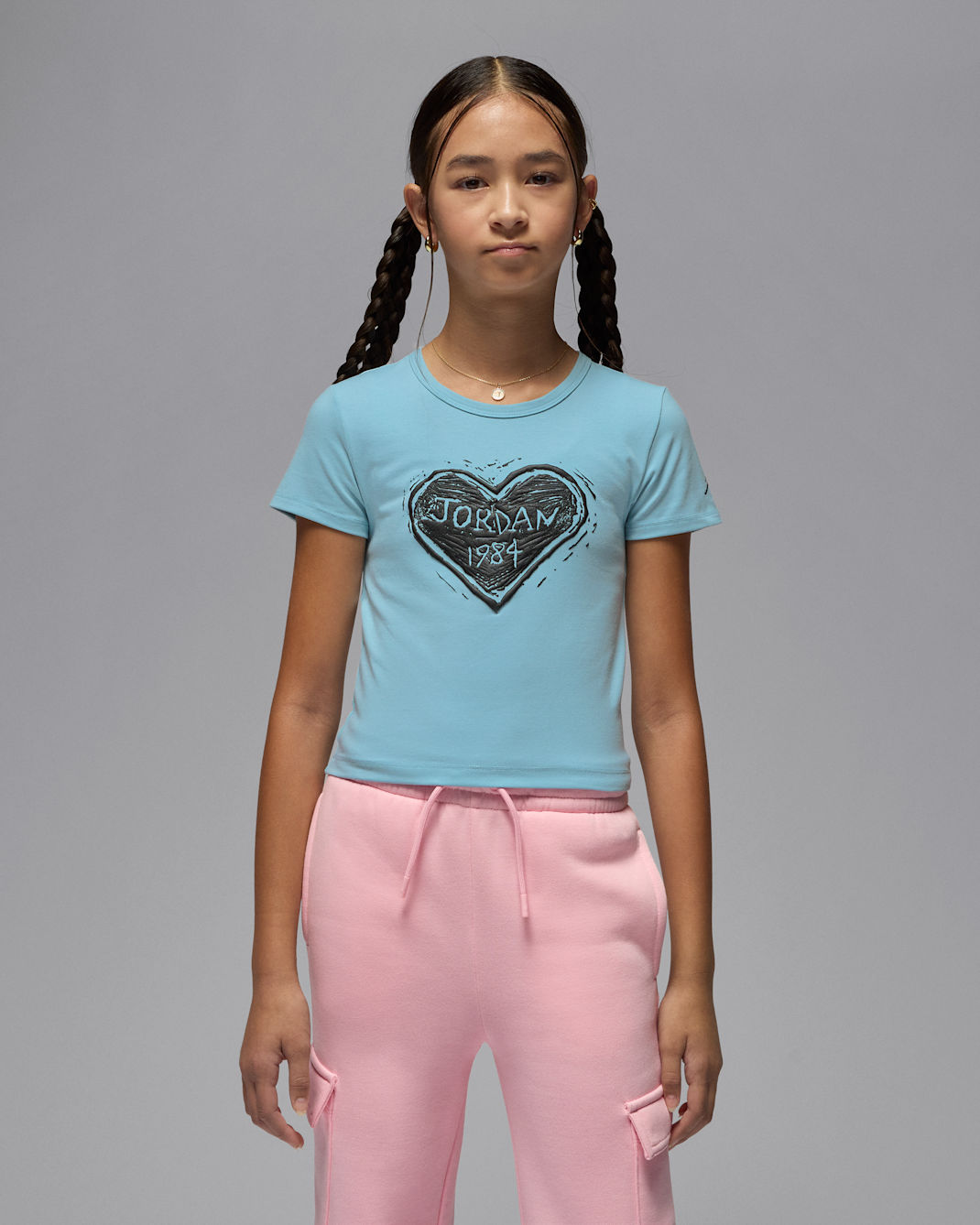 Playera Etched Wood para niños talla grande Jordan - Océano felicidad