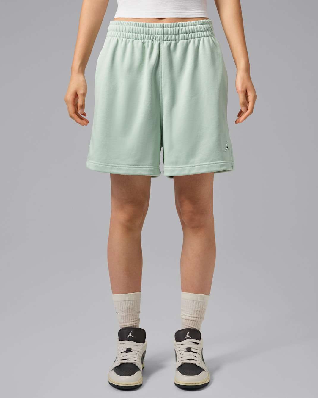 Jordan Brooklyn Fleece 女款短褲 - Pistachio Frost