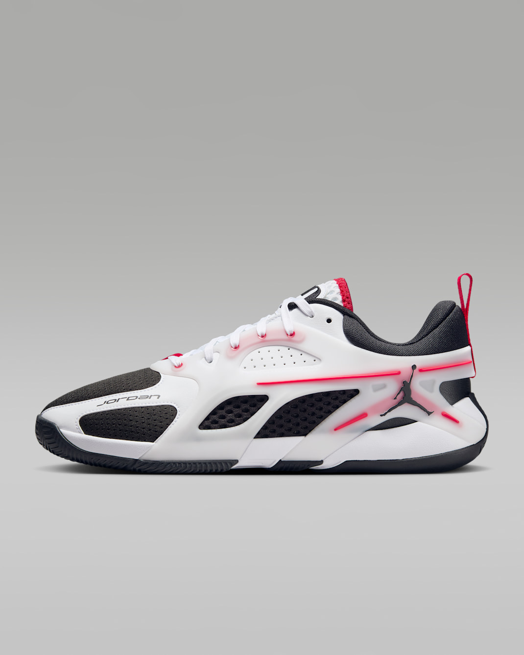 Jordan Heir Series "Bloodline" Basketball Shoes - White/Fire Red/Black