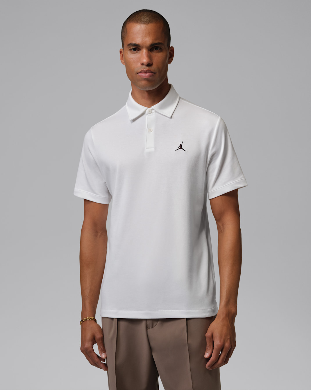 Jordan Sport Men's Dri-FIT Golf Polo - White/Black