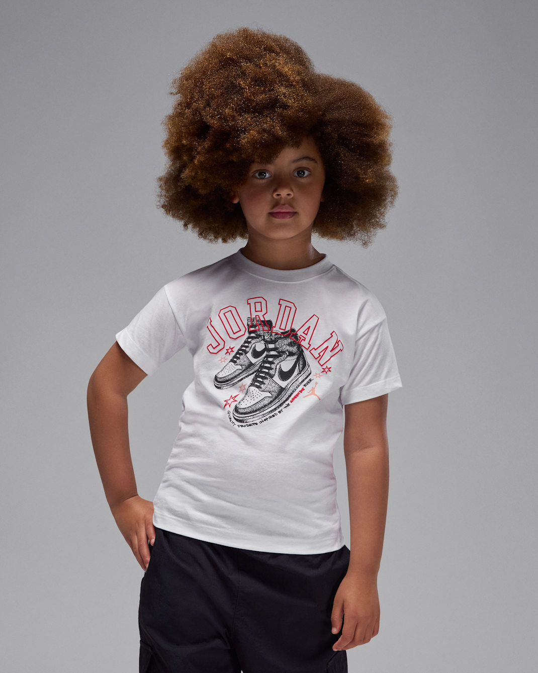 Jordan Little Kids' AJ1 Rookie T-Shirt - White