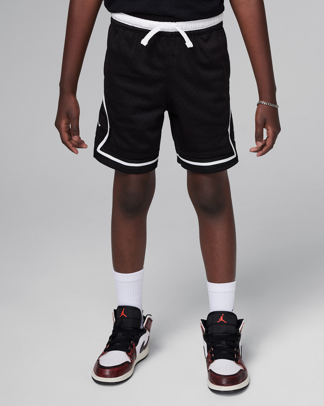 Shorts Diamond para niños talla pequeña Jordan Dri-FIT Sport - Negro