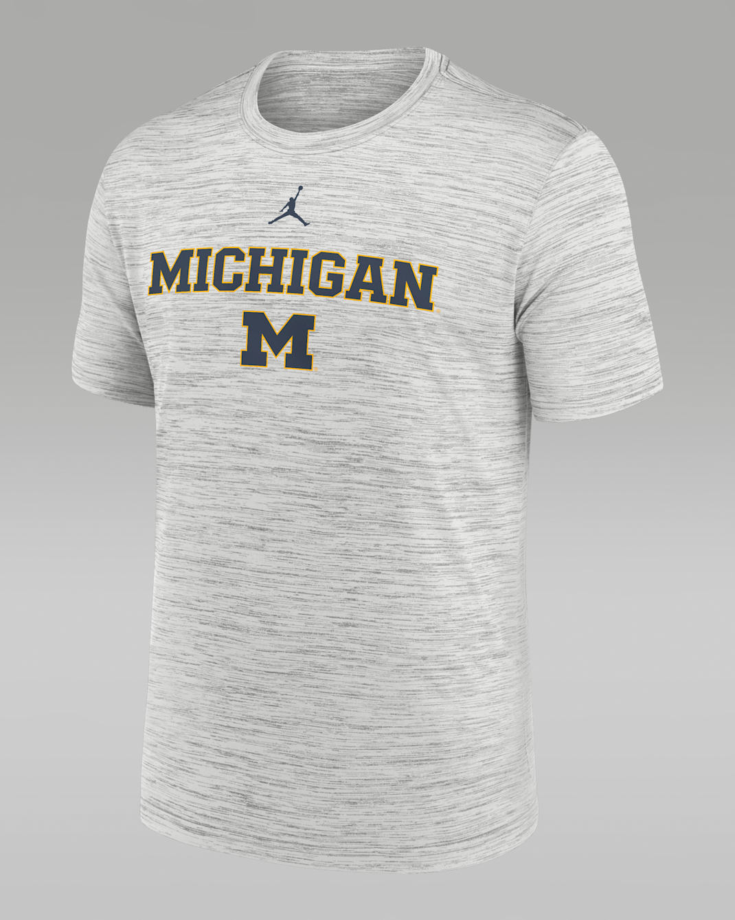 Michigan Sideline Velocity Men's Jordan Brand Dri-FIT College T-Shirt - Grey