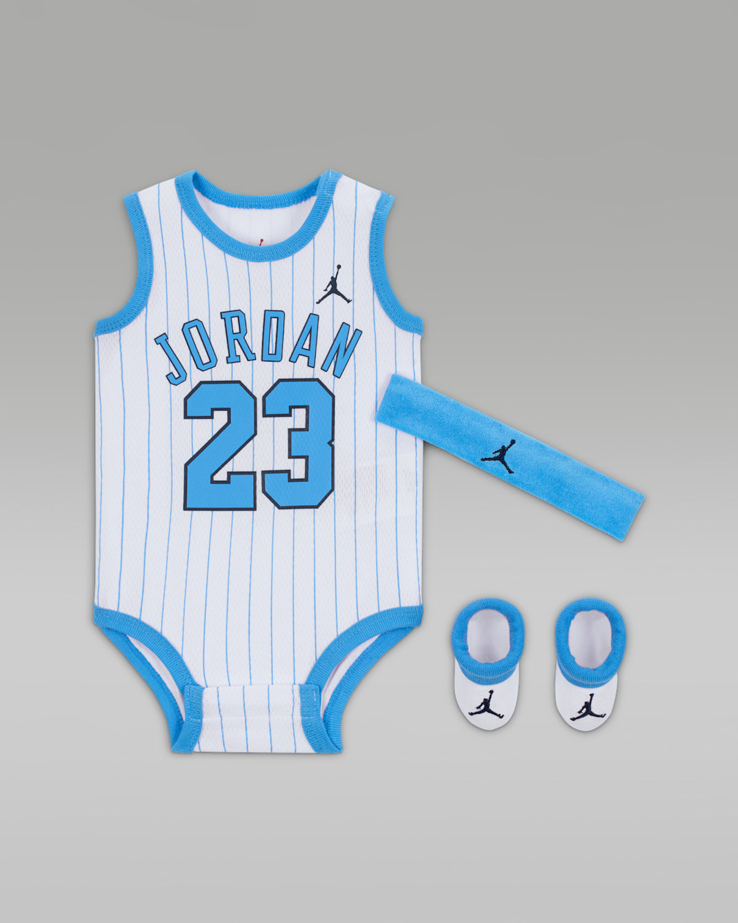 Jordan Baby (0-9M) Printed 23 Jersey 3-Piece Boxed Set - University Blue