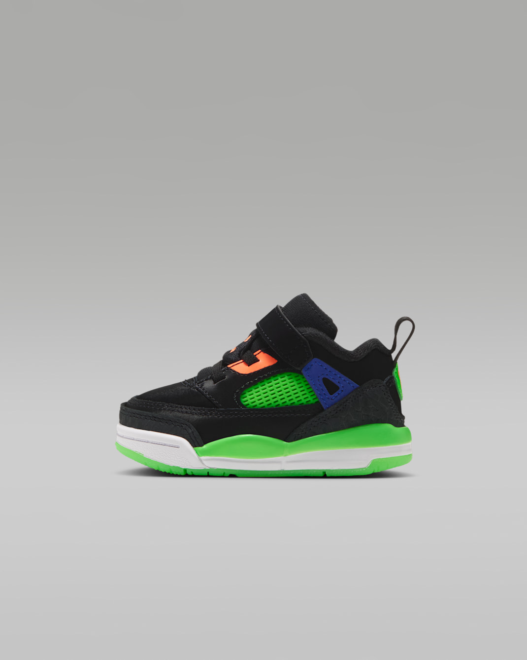 Jordan Spizike Low "Jam Central" Schuh (Babys/Kleinkinder) - Schwarz/Green Strike/Racer Blue/Atomic Orange
